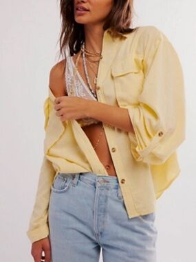 Free People Made for Sun linen shirt